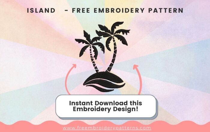 Island Free Embroidery Pattern