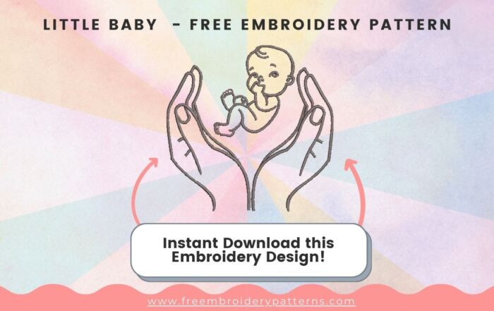 Little Baby Free Embroidery Pattern