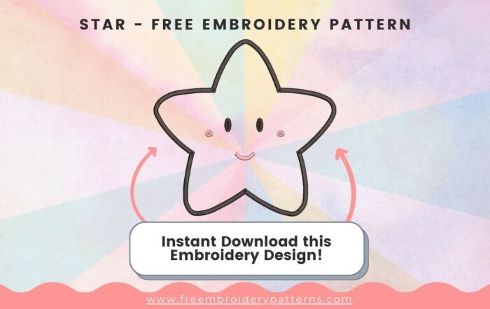 Star Free Embroidery Pattern