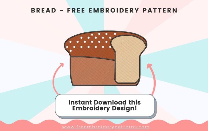 Bread Free Embroidery Pattern