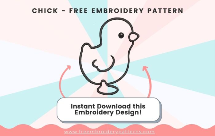 Chick Free Embroidery Design
