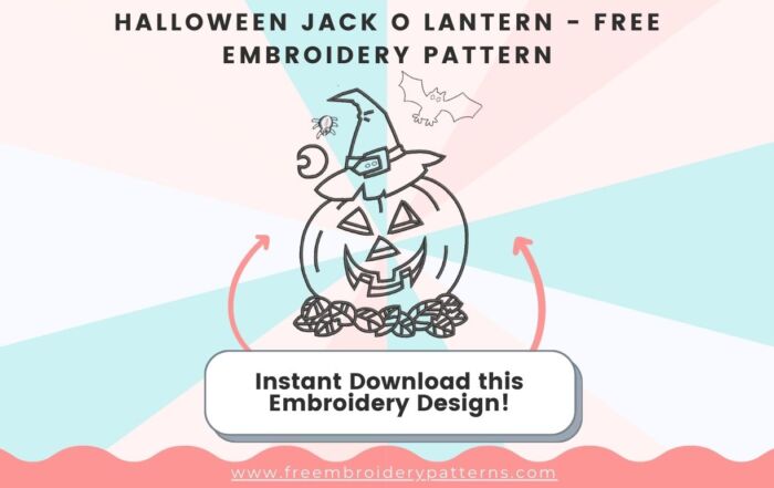 Halloween Jack O Lantern Free Embroidery Design