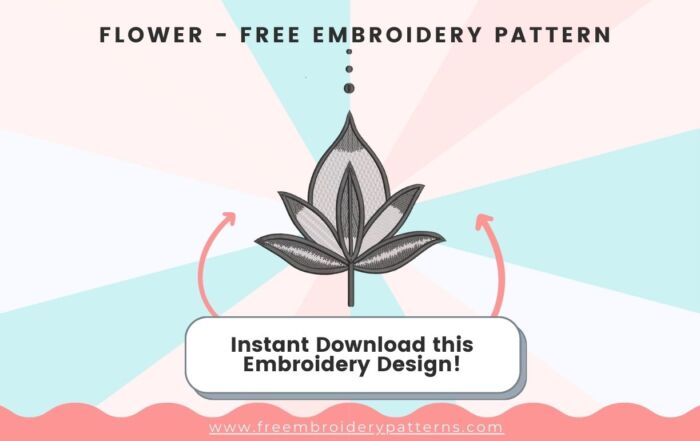 Flower Free Embroidery Design