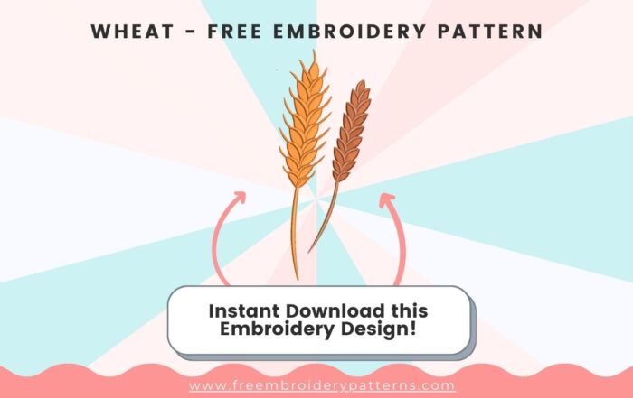 Wheat Free Embroidery Design